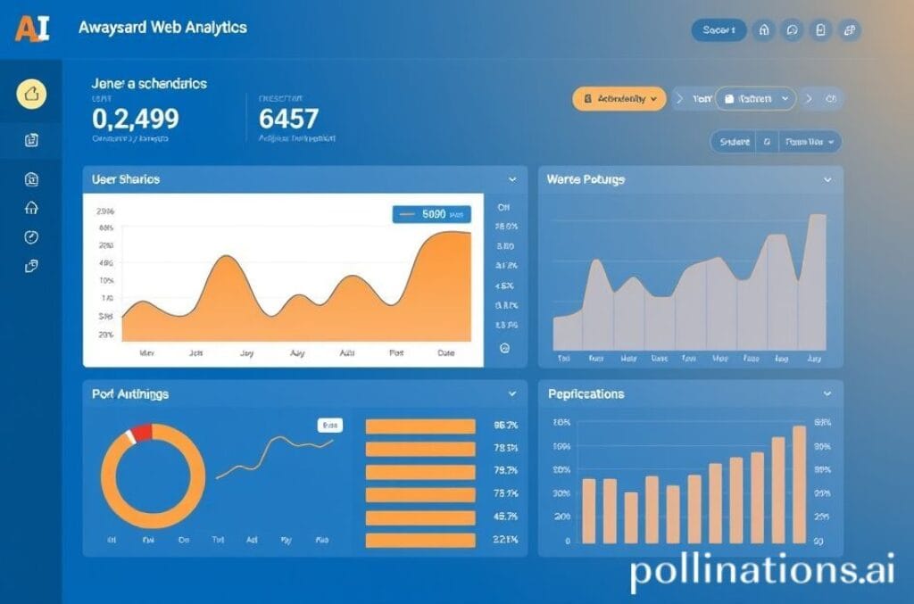 Pourquoi les grandes marques migrent vers la modélisation marketing mix SaaS 3 Tableau de bord d'analytics IA avec métriques de performance web et outils d'optimisation des conversions