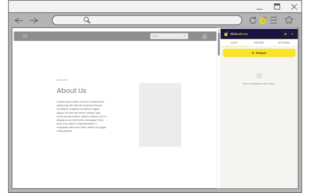 Geo auditor 1 - Extension chrome GEO - Generative Engine Optimization