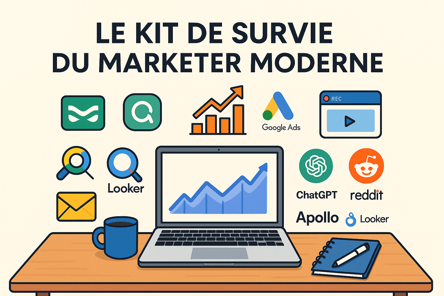 Accueil 14 Les 10 outils marketing que j'utilise le plus souvent en 2025 - mygrowthbox.com