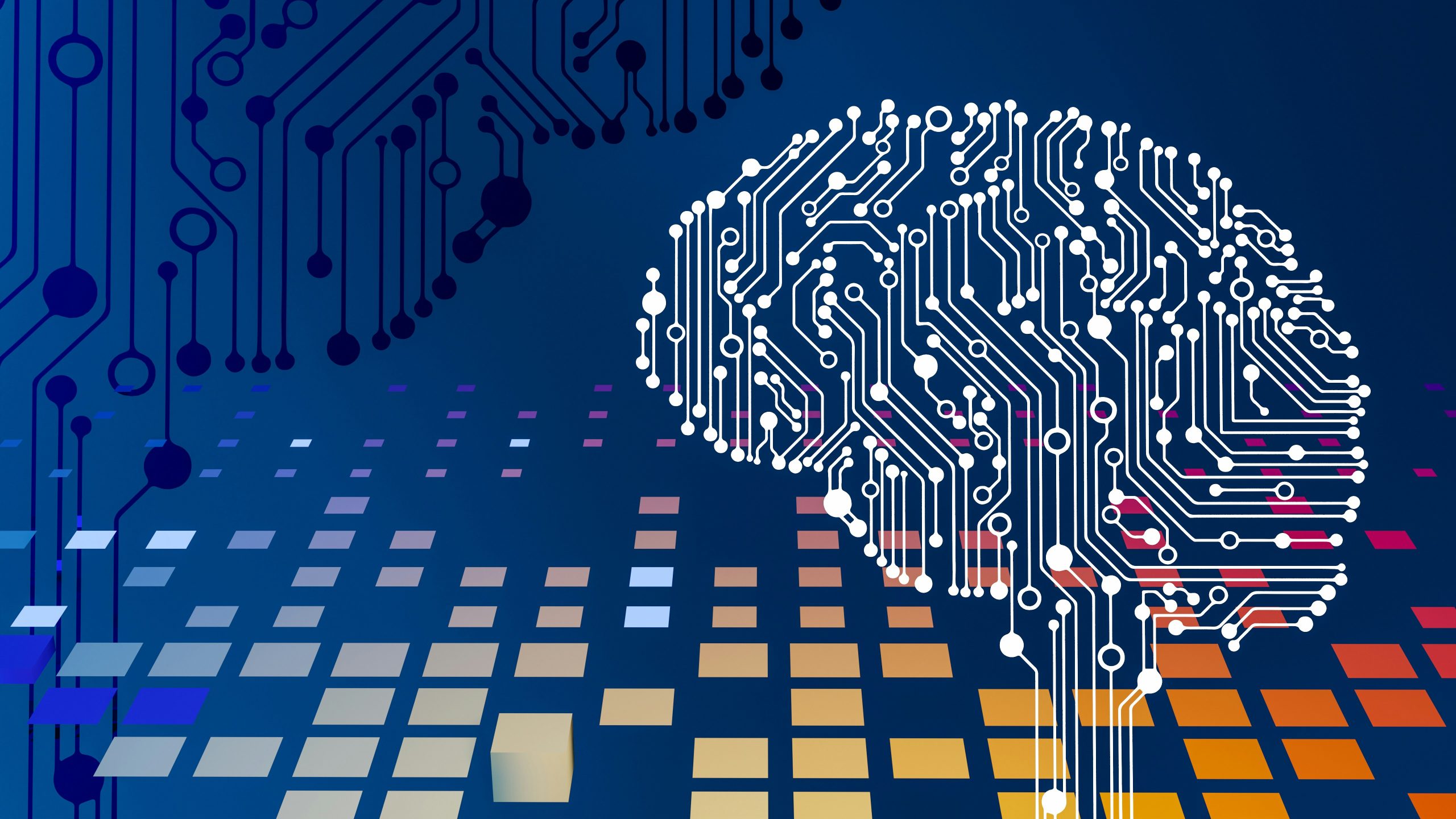 Illustration conceptuelle d'intelligence artificielle avec circuit informatique et cerveau numérique pour l'écosystème ChatGPT sur mygrowthbox.com